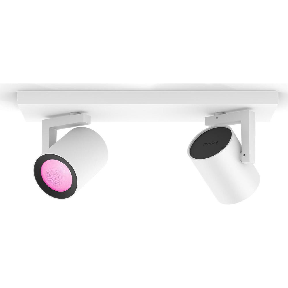 Philips Hue Bluetooth White & Color Ambiance Argenta - Spot Weiß 2-flammig