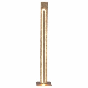 LED Stehleuchte Nevis aus Metall in Gold 1410 mm