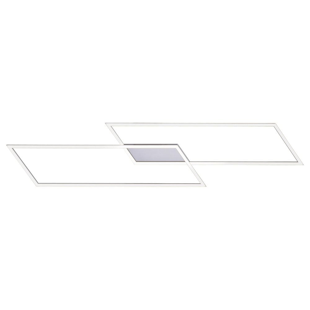 LED Deckenleuchte Inigo aus Aluminium in Silber 2 flammig 68x1132x242 mm  - Onlineshop Click licht