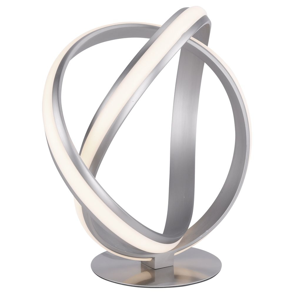 LED Tischleuchte Melinda in Silber, rund  - Onlineshop Click licht
