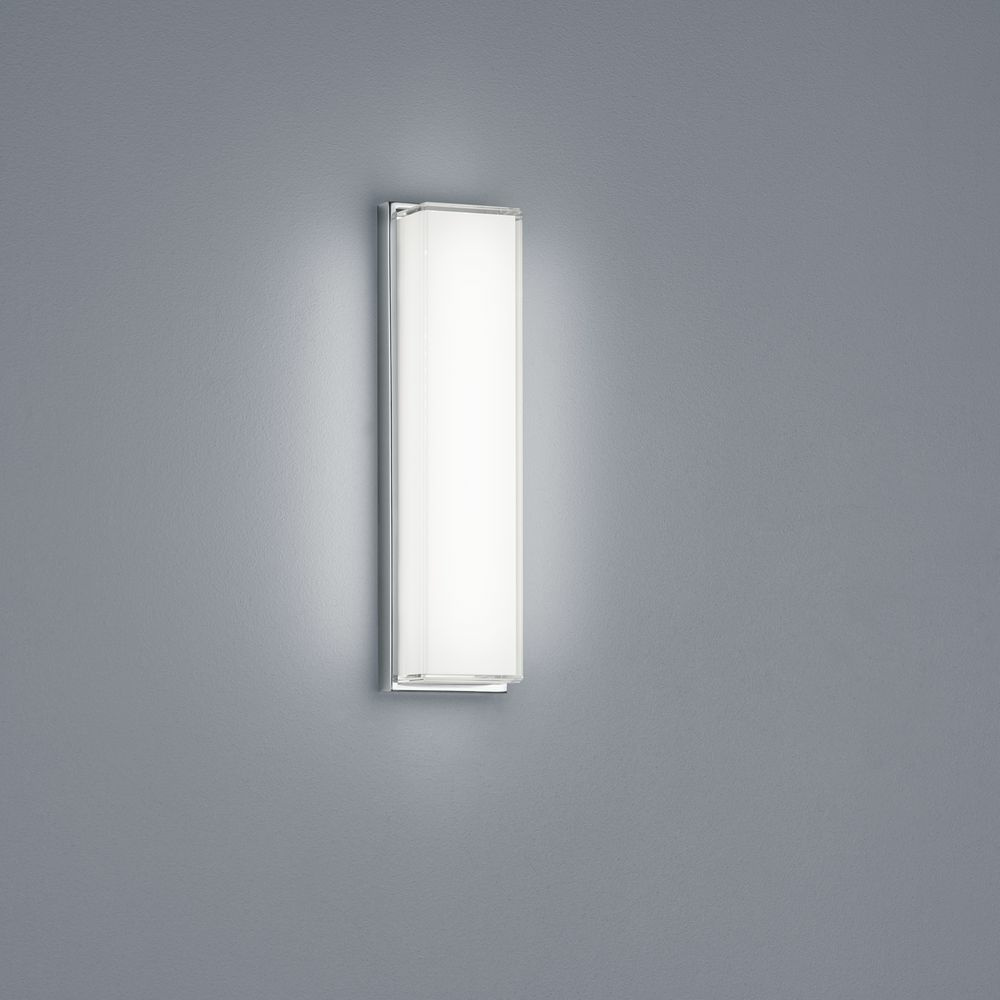 LED Wandleuchte Cosi in Transparent-satiniert und Chrom 10W 700lm