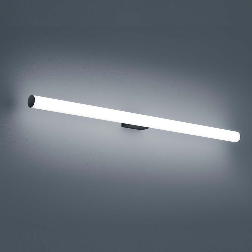 LED Wandleuchte Loom in Transparent-satiniert und Schwarz-matt 18W 1710lm IP44 900mm