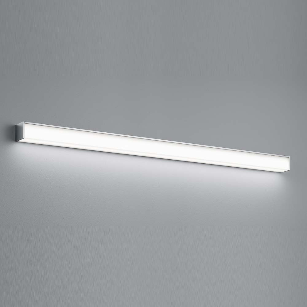 LED Wandleuchte Nok in Chrom und Transparent-satiniert 32W 3460lm IP44