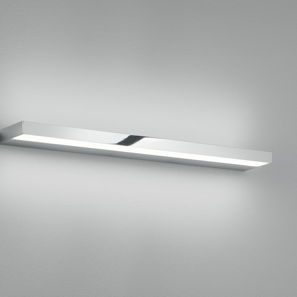 LED Wandleuchte Slate in Chrom und Transparent-satiniert 12W 740lm IP44 600mm