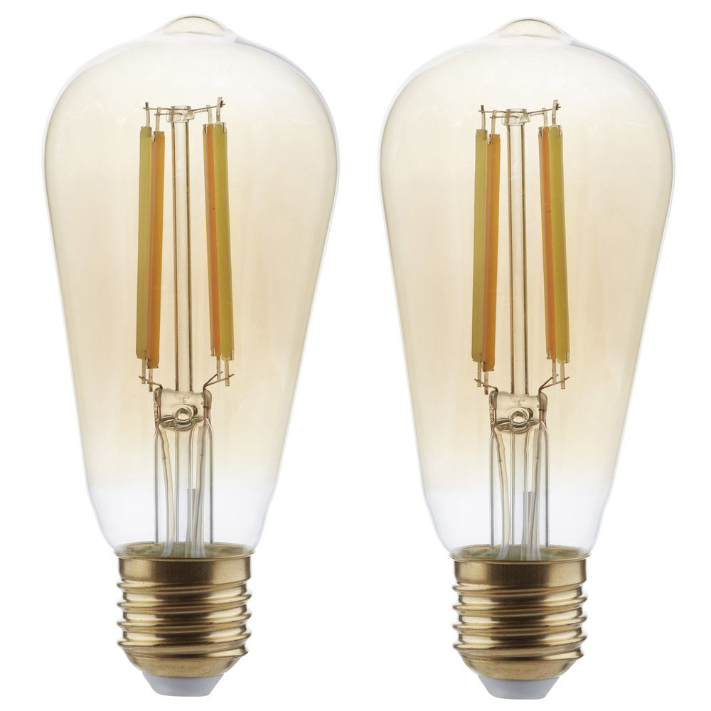 SHYNE | Smartes LED Leuchtmittel E27, amber, tunable white, ST58, 7W, 650 Lumen