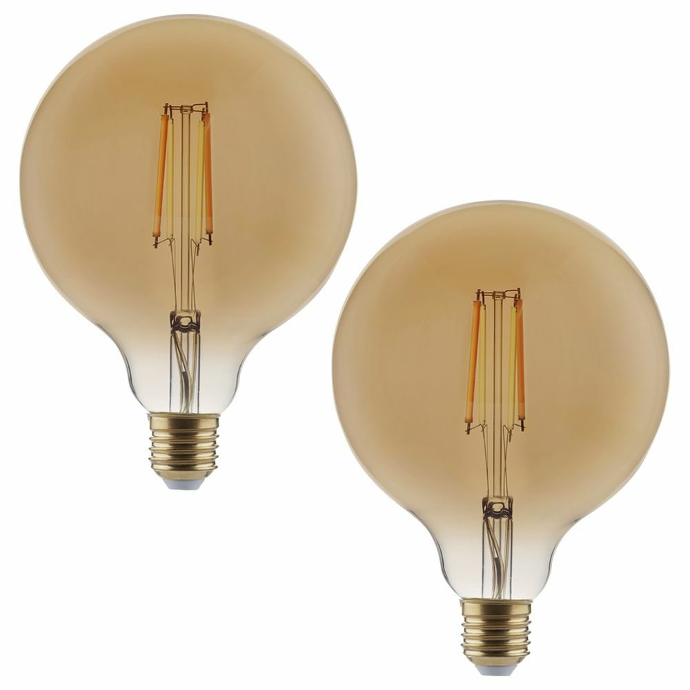 SHYNE | Smartes ZigBee LED Leuchtmittel E27, amber, tunable white, Globe - G125, 7W, 650 Lumen, 2er-Pack