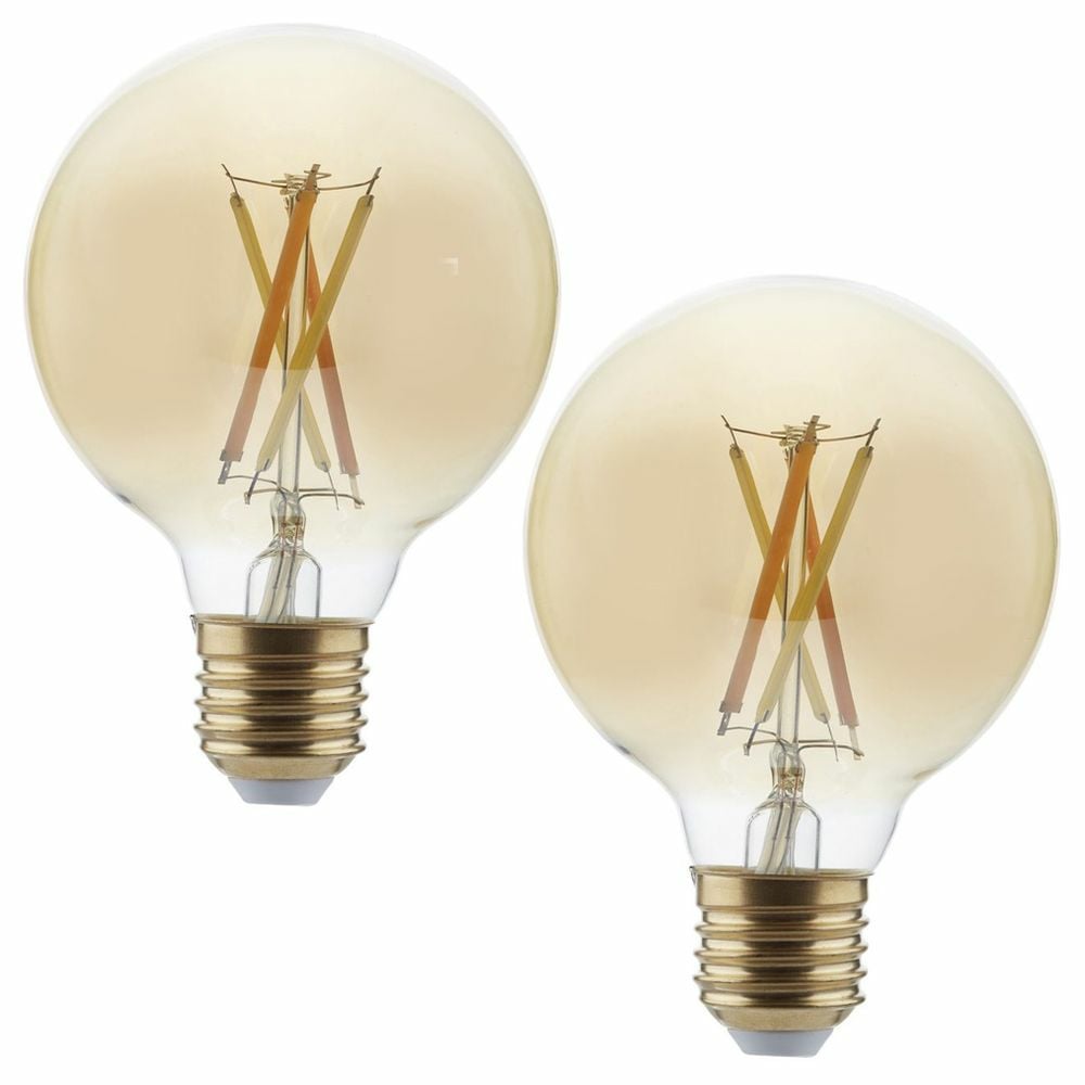 SHYNE | Smartes LED Leuchtmittel E27, amber, tunable white, Globe - G80, 7W, 650 Lumen