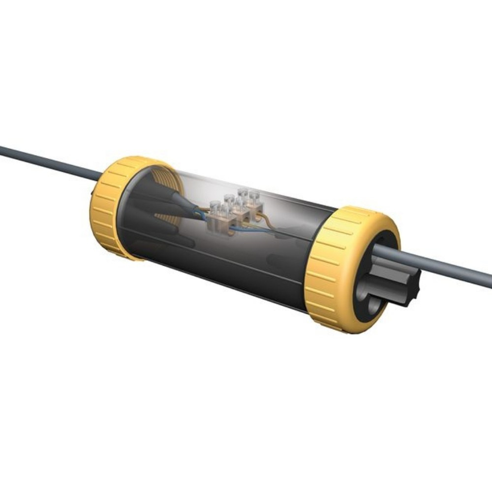 Kabelsystem Dosenmuffe Gesis für Kabelverbindung in Schwarz IP68