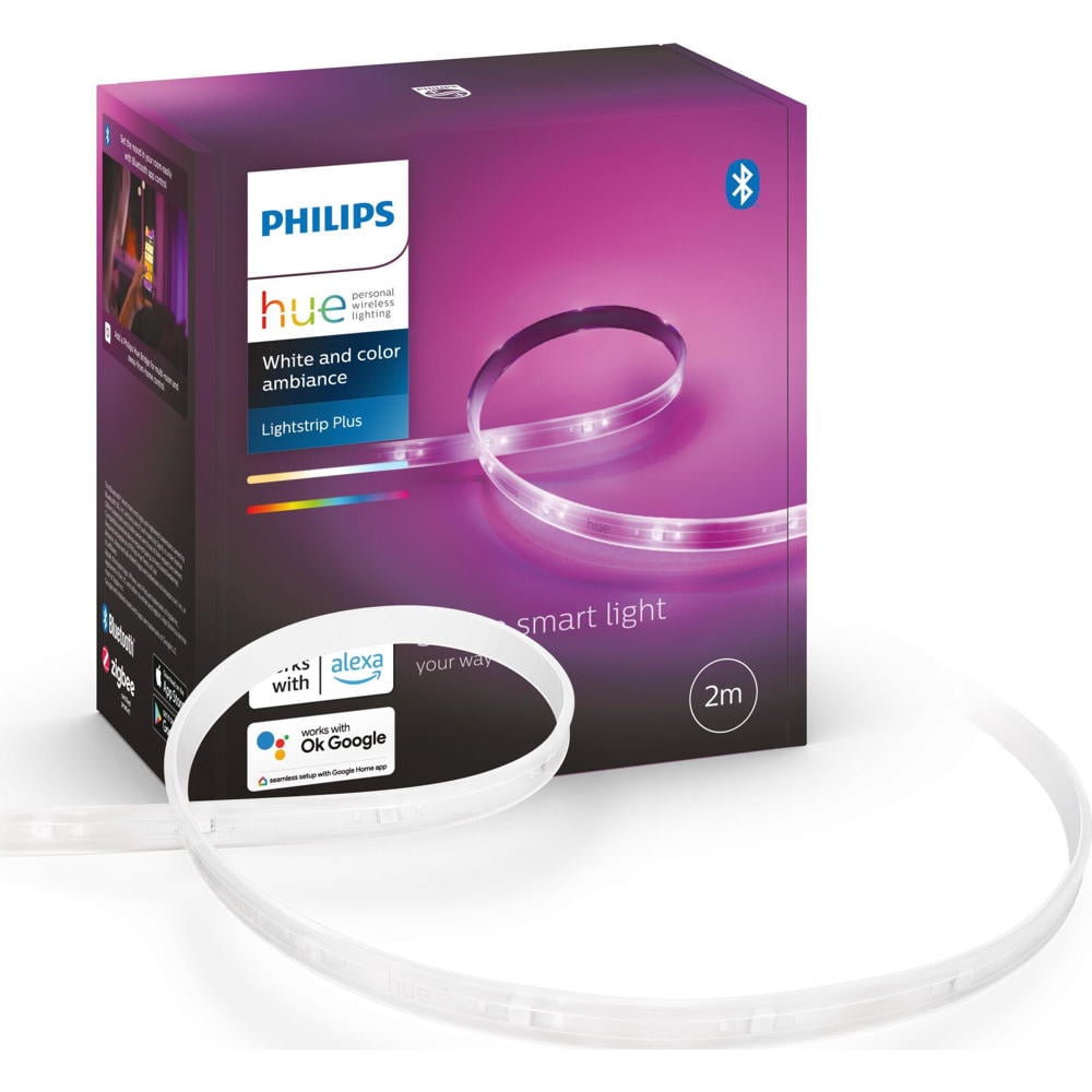 Philips Hue Bluetooth Lightstrip Plus 2m Basis White & Color Ambiance