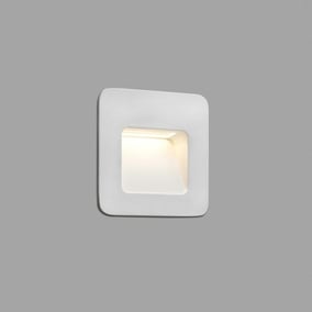LED Wandeinbauleuchte Nase in Weiß 94x94mm