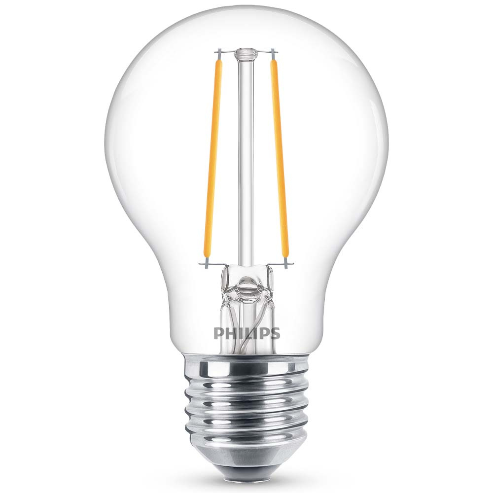 Philips LED Lampe ersetzt 25W, E27 Standardform A60, klar, warmweiß, 250 Lumen, nicht dimmbar, 1er Pack