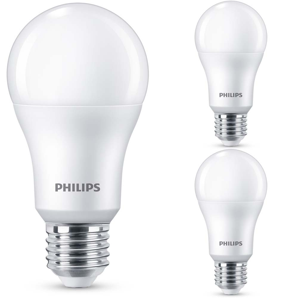 Philips LED Lampe ersetzt 100W, E27 Standardform A67, wei, warmwei, 1521 Lumen, nicht dimmbar, 3er Pack