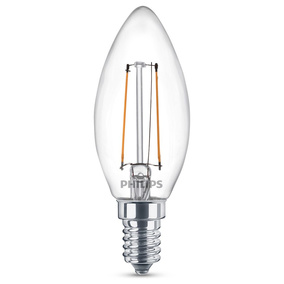 Philips LED Lampe ersetzt 25W, E14 Birne B35, klar,...
