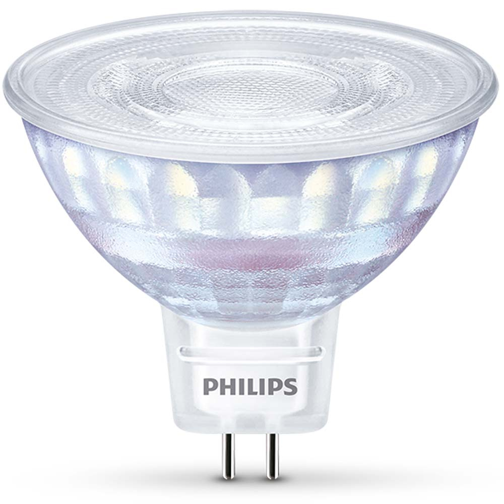 Philips LED WarmGlow Lampe ersetzt 50W, GU5,3 Reflktor MR16, warmweiß, 621 Lumen, dimmbar, 1er Pack