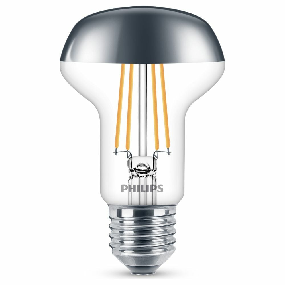 Philips LED Lampe ersetzt 42W, E27 Reflektor R63, klar, warmwei, 505 Lumen, nicht dimmbar, 1er Pack