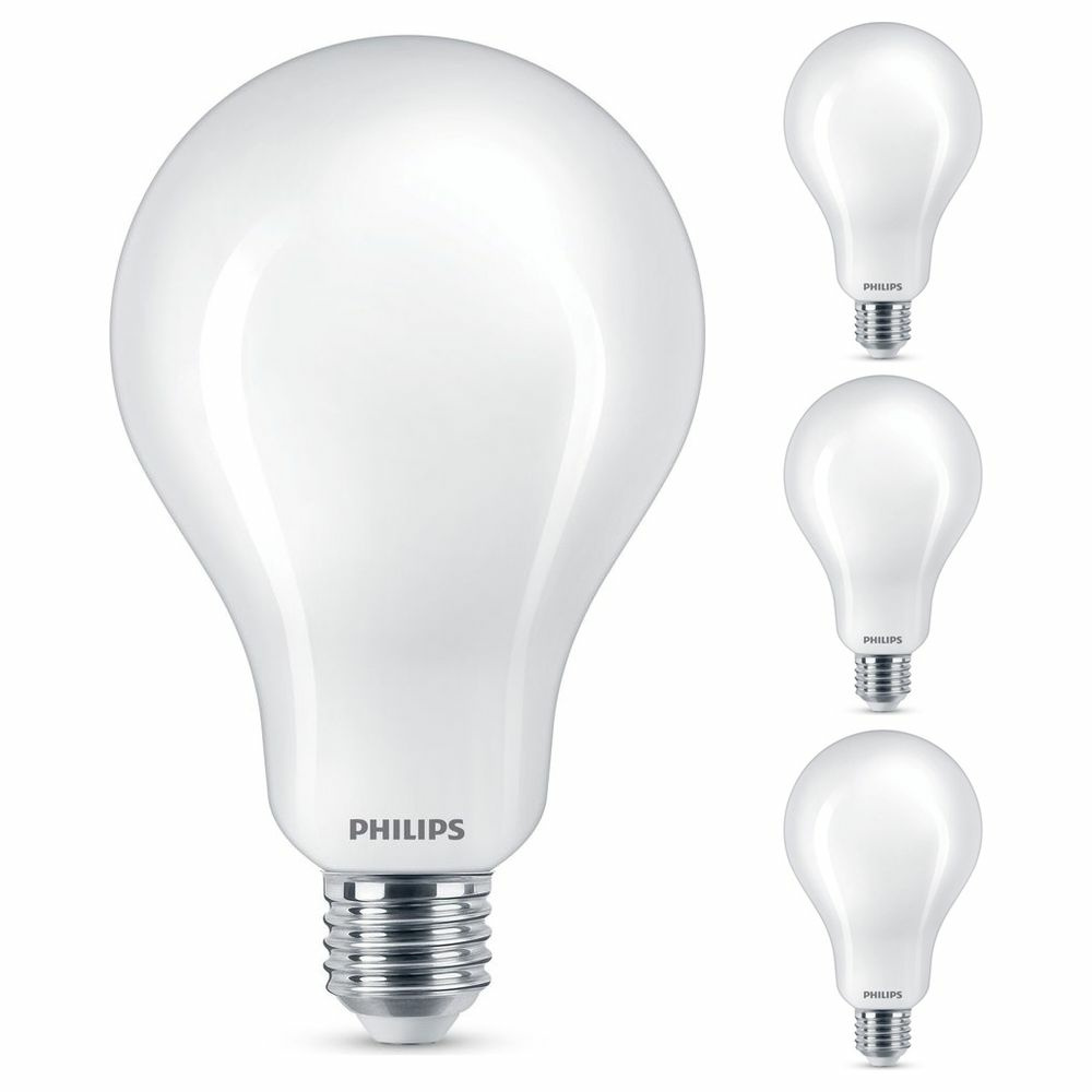 Philips LED Lampe ersetzt 200W, E27  wei, warmwei, 3452 Lumen, nicht dimmbar, 4er Pack