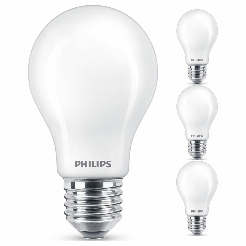 Philips LED Lampe ersetzt 100W, E27 Standardform A60, wei, warmwei, 1521 Lumen, nicht dimmbar, 4er Pack