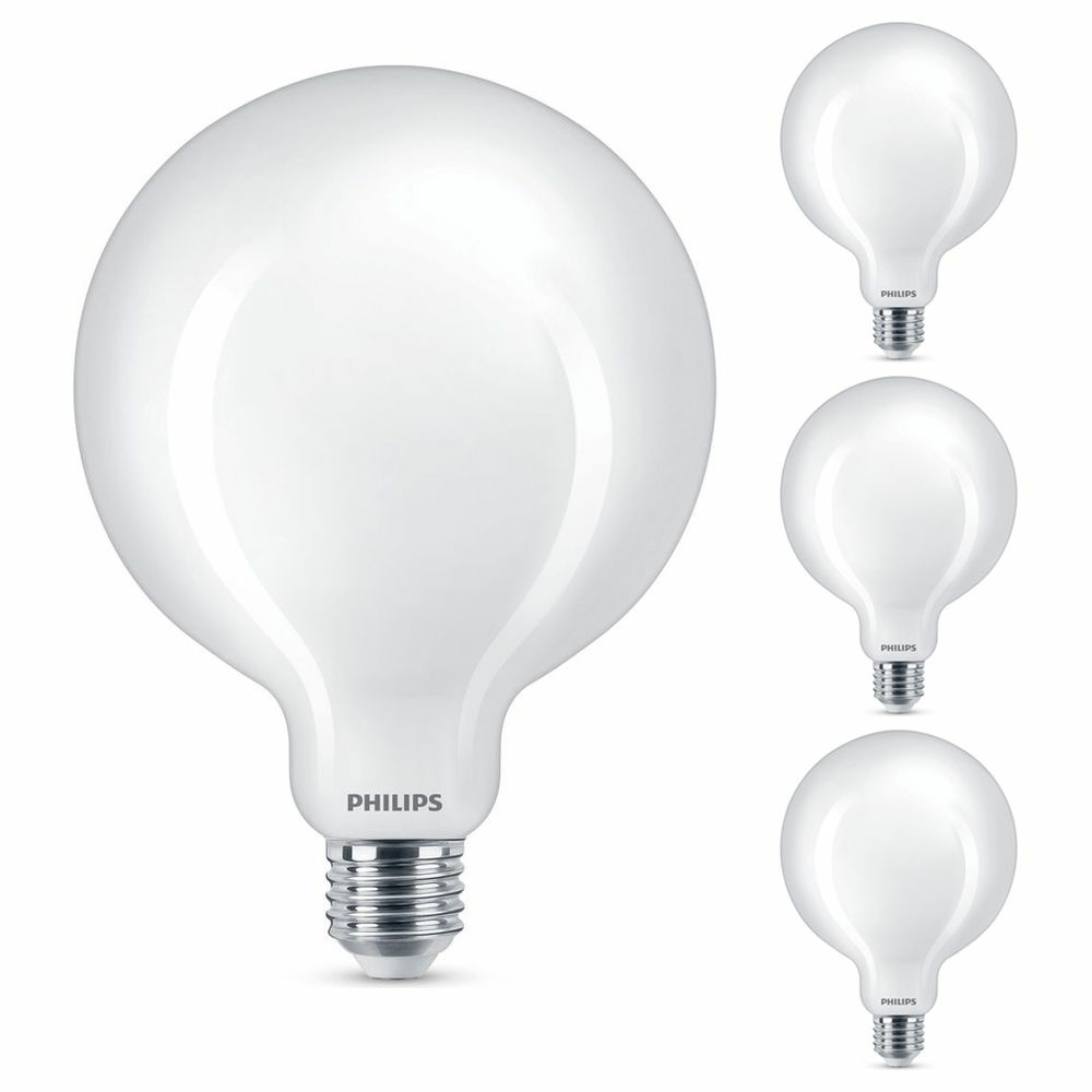 Philips LED Lampe ersetzt 120W, E27 Globe G120, wei, warmwei, 2000 Lumen, nicht dimmbar, 4er Pack
