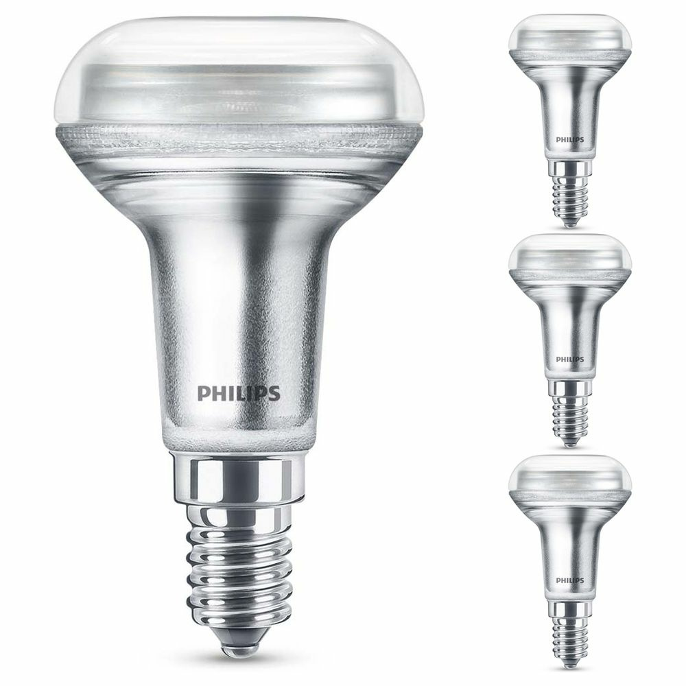 Philips LED Lampe ersetzt 40W, E14 Reflektor R50, warmwei, 210 Lumen, nicht dimmbar, 4er Pack