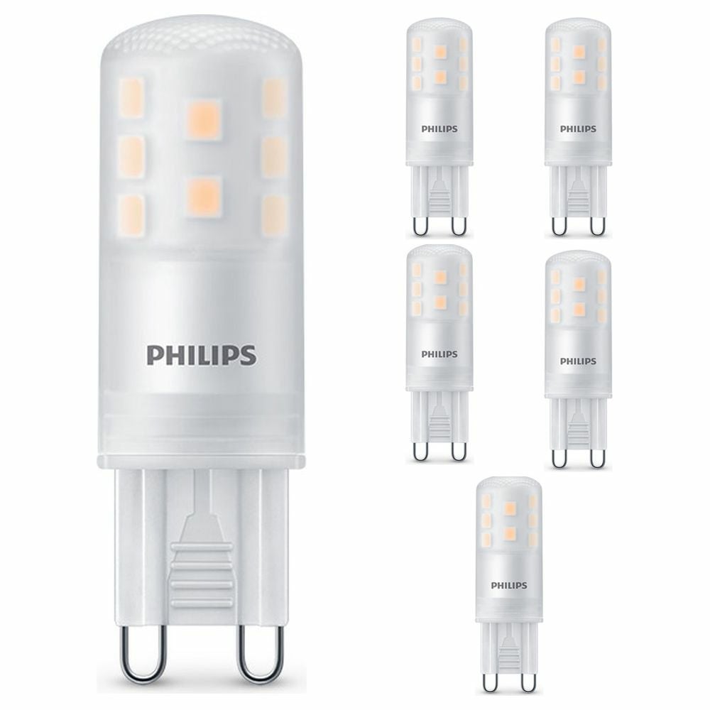 Philips LED Lampe ersetzt 25W, G9 Brenner, warmwei, 215 Lumen, dimmbar, 6er Pack