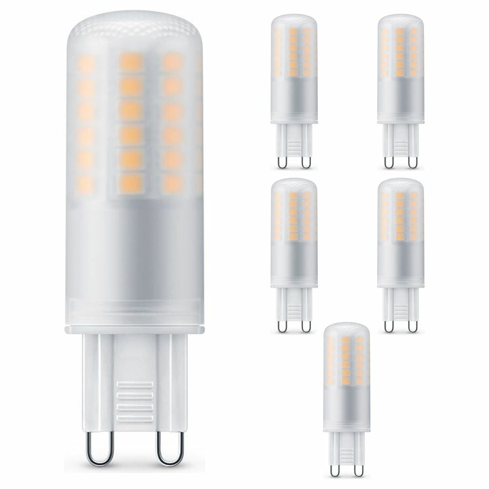 Philips LED Lampe ersetzt 60W, G9 Brenner, warmwei, 570 Lumen, nicht dimmbar, 6er Pack