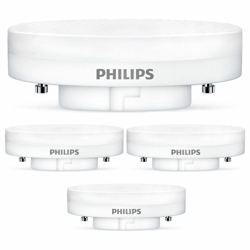 Philips LED Lampe, GX53, warmweiß, 500 Lumen, nicht dimmbar, 4er Pack