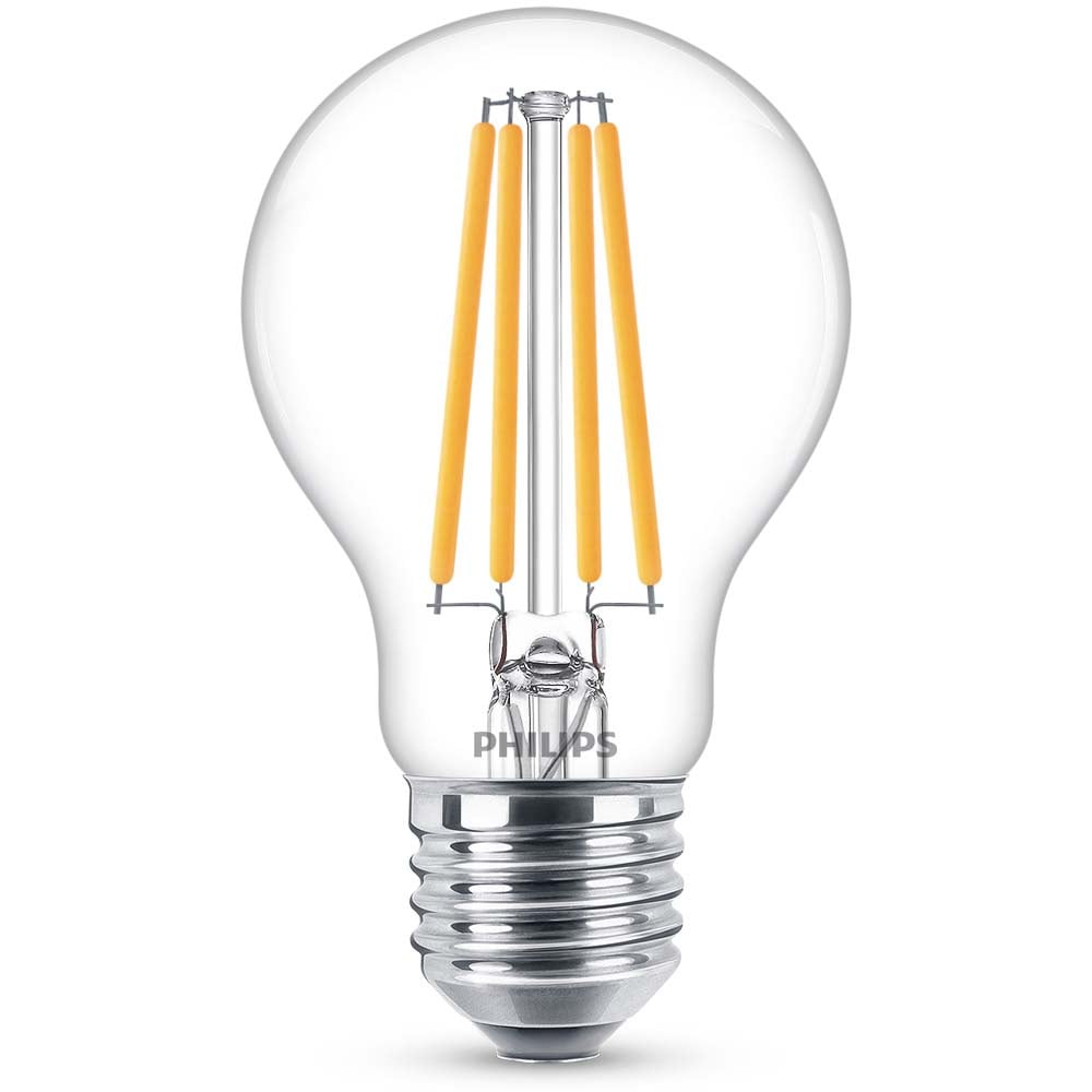 Philips LED Lampe ersetzt 100W, E27 Standardform A60, klar, warmwei, 1521 Lumen, nicht dimmbar