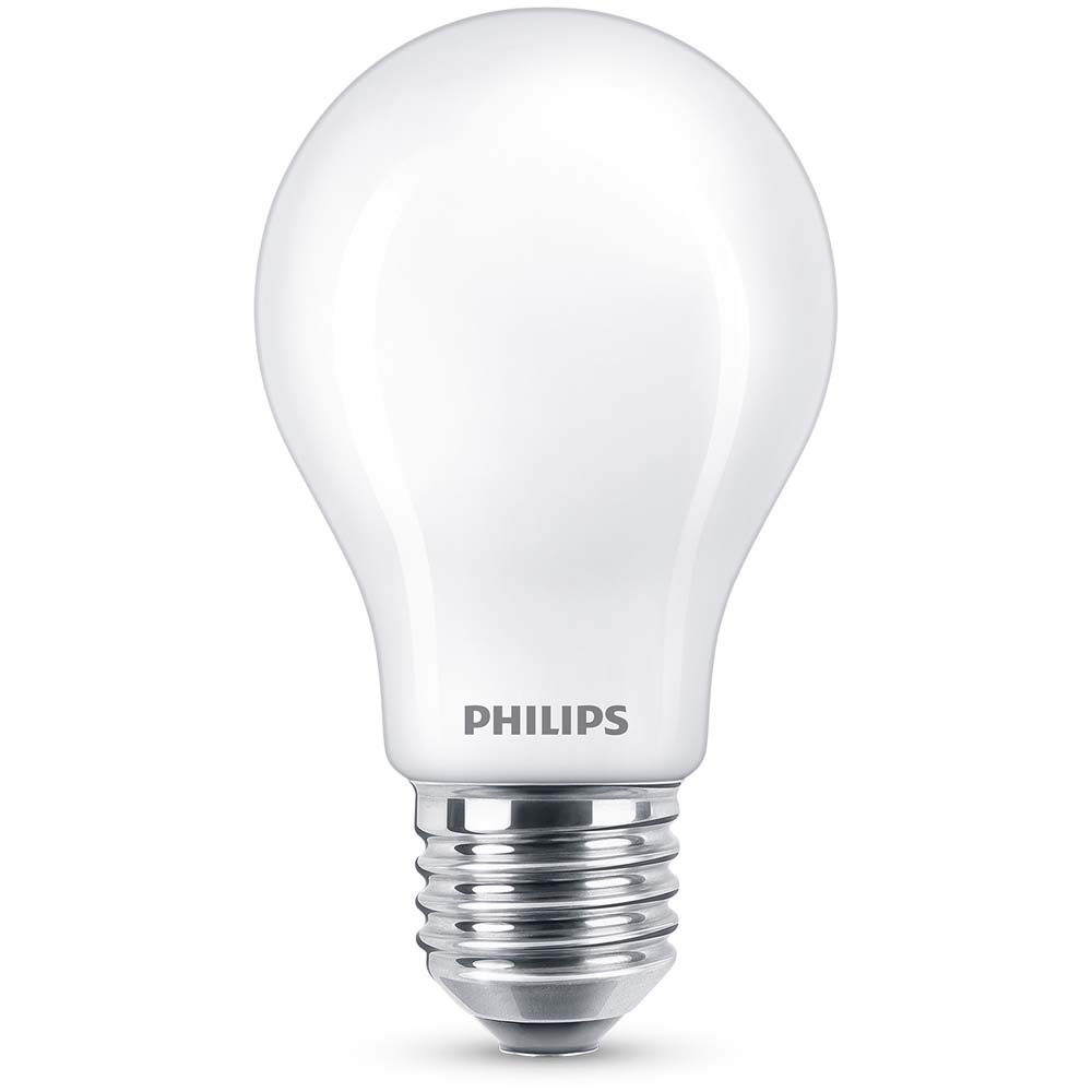 Philips LED Lampe ersetzt 40W, E27 Standardform A60, wei, warmwei, 470 Lumen, nicht dimmbar