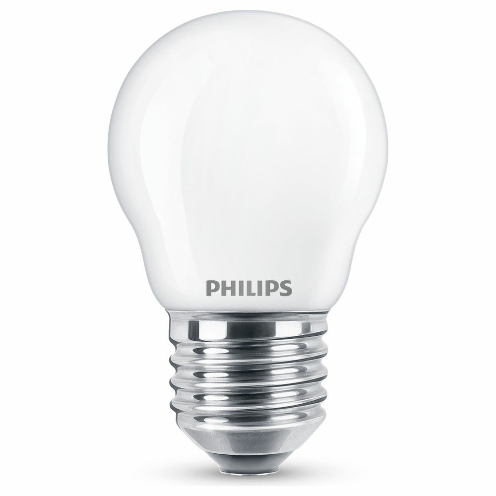 Philips LED Lampe ersetzt 60W, E27 Tropfenform P45, wei, warmwei, 806 Lumen, nicht dimmbar