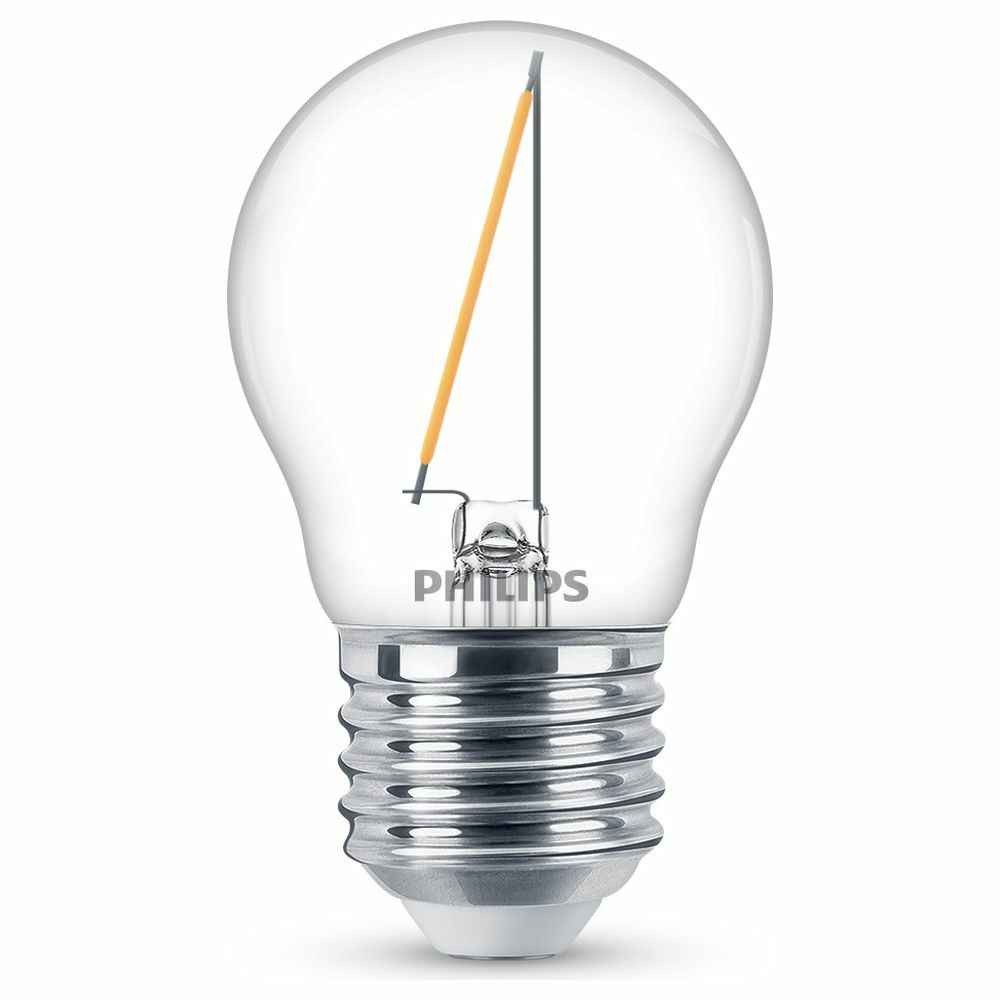 Philips LED Lampe ersetzt 15W, E27 Tropfen P45, klar, warmwei, 136 Lumen, nicht dimmbar