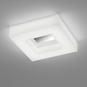 LED Deckenleuchte Cosi in Weiß und Chrom 25W 2200lm