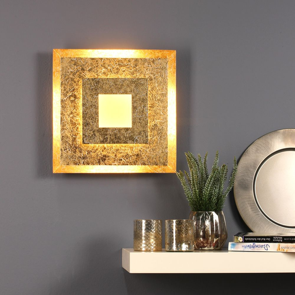 LED Wandleuchte Window in Gold 18W 1200lm IP20