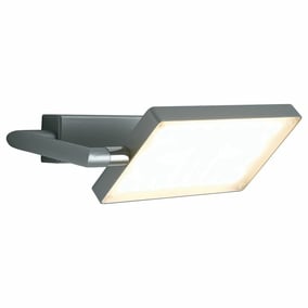 LED Wandleuchte Book in Silber 17W 1300lm IP20