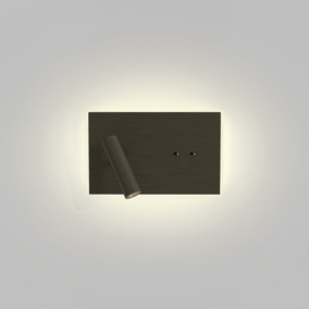 LED Wandleuchte  Edge Reader Mini in Schwarz