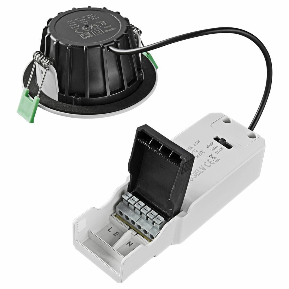 LED Einbaustrahler 8 5W in Weiß 720lm schwenkbar IP65 | Heitronic |  VO-500947
