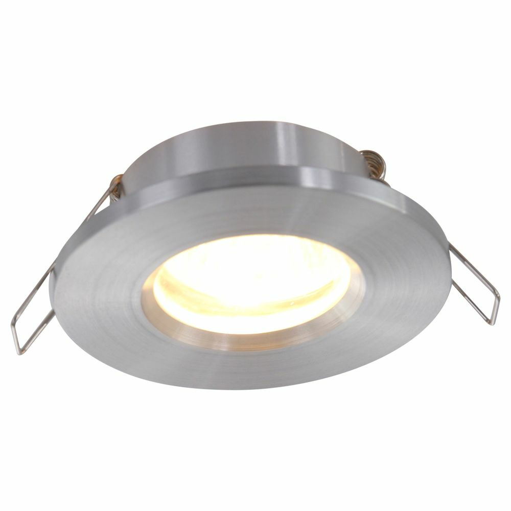 LED Einbauspot Plite in Silber 4,6W 350lm GU10 IP44