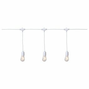 LED Party-Kette String Light in Wei 10-flammig IP44