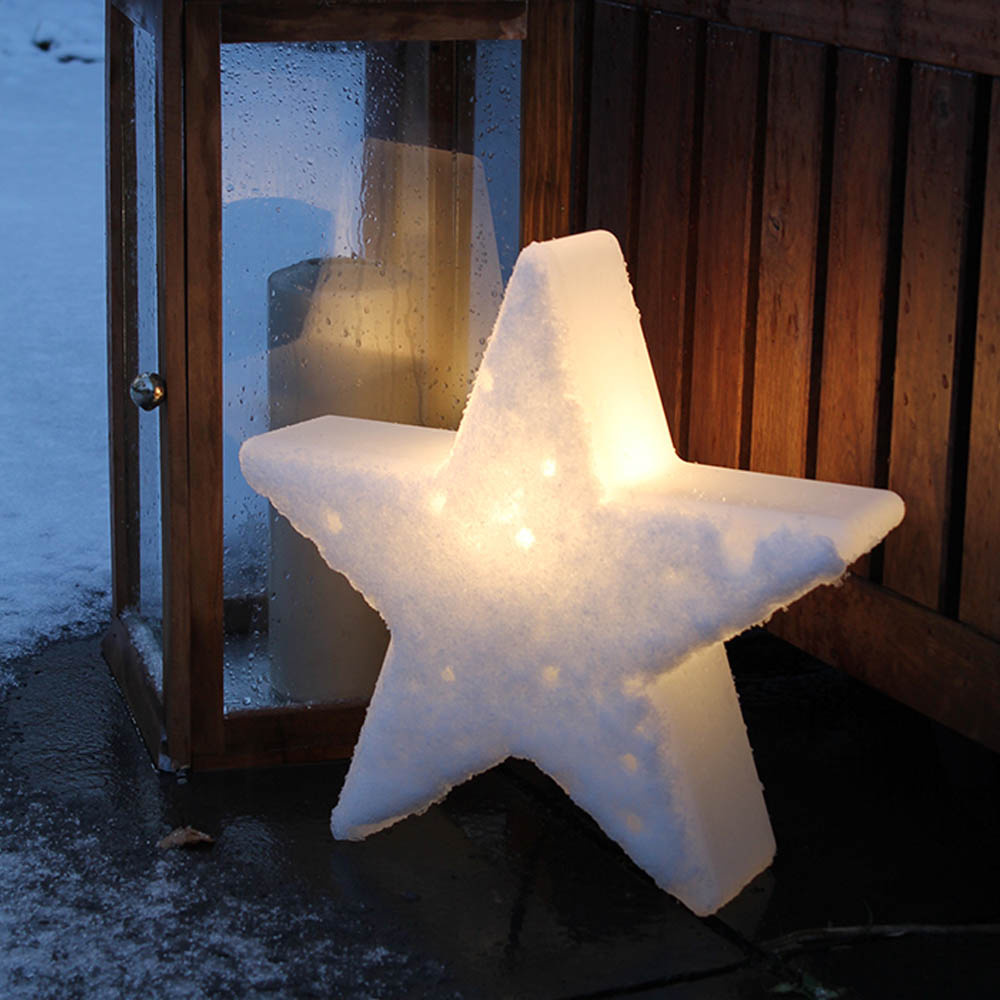 LED Dekoleuchte Shining Star in Weiß 4,5W 450lm E27 IP43 2700K 400x100x370mm