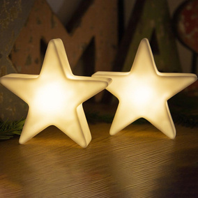 LED Mini Akkuleuchte Star in Weiß 0,5W 110lm 118x115mm