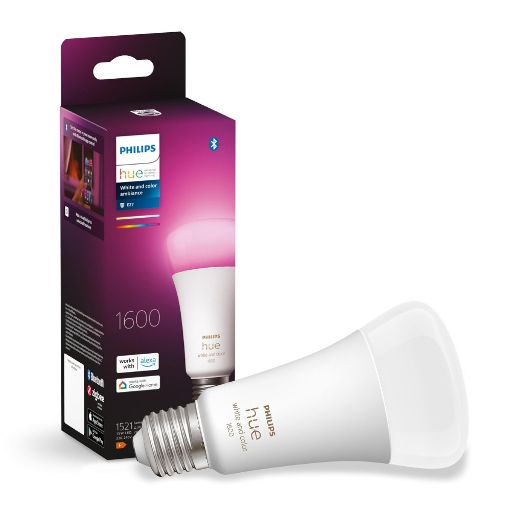 Philips Hue Bluetooth White Ambiance and Color LED E27 15W 1600lm