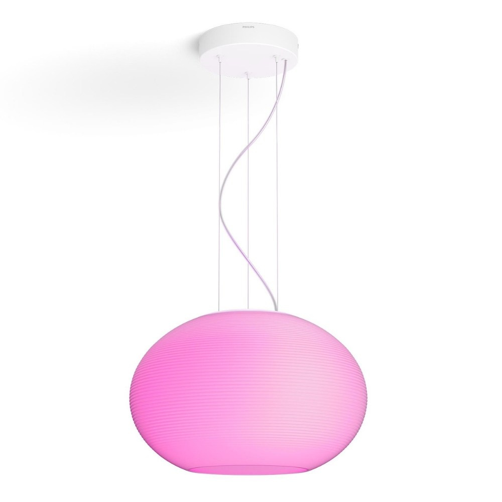 Philips Hue Bluetooth White & Color Ambiance Pendelleuchte Flourish in Wei 39,5W 2750lm