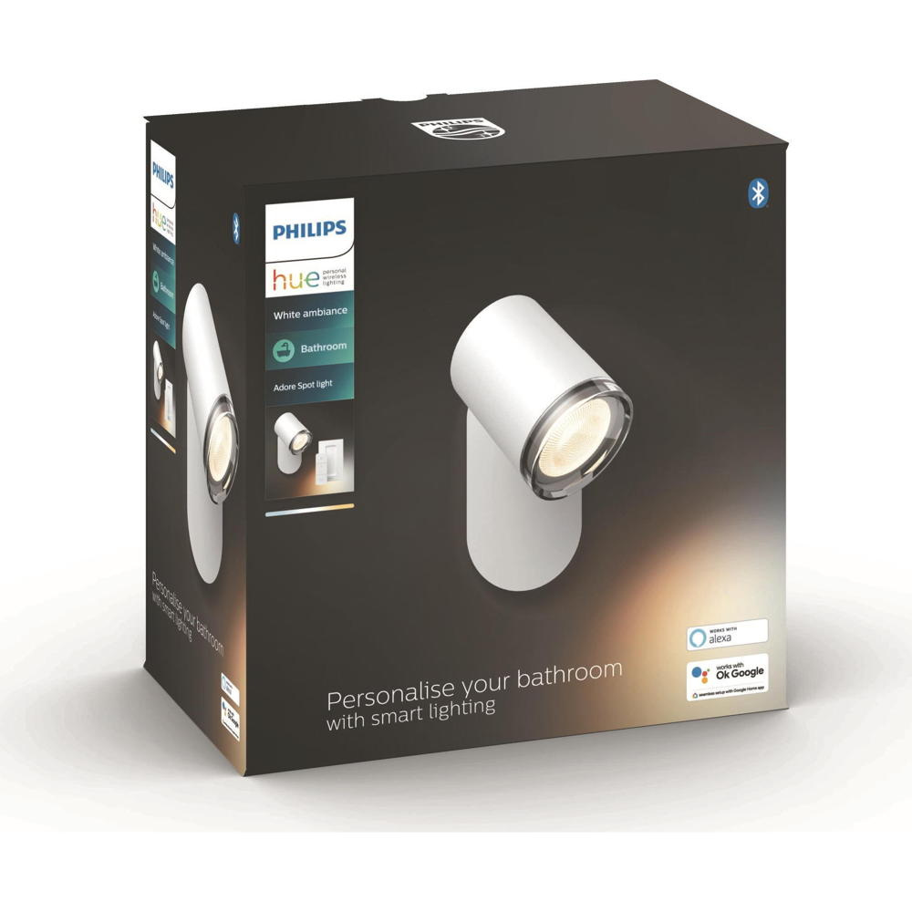 White Philips in | LED GU... Ambiance Hue Adore Badezimmerspot Hue 350lm Philips | Weiß 5W 871951434085500