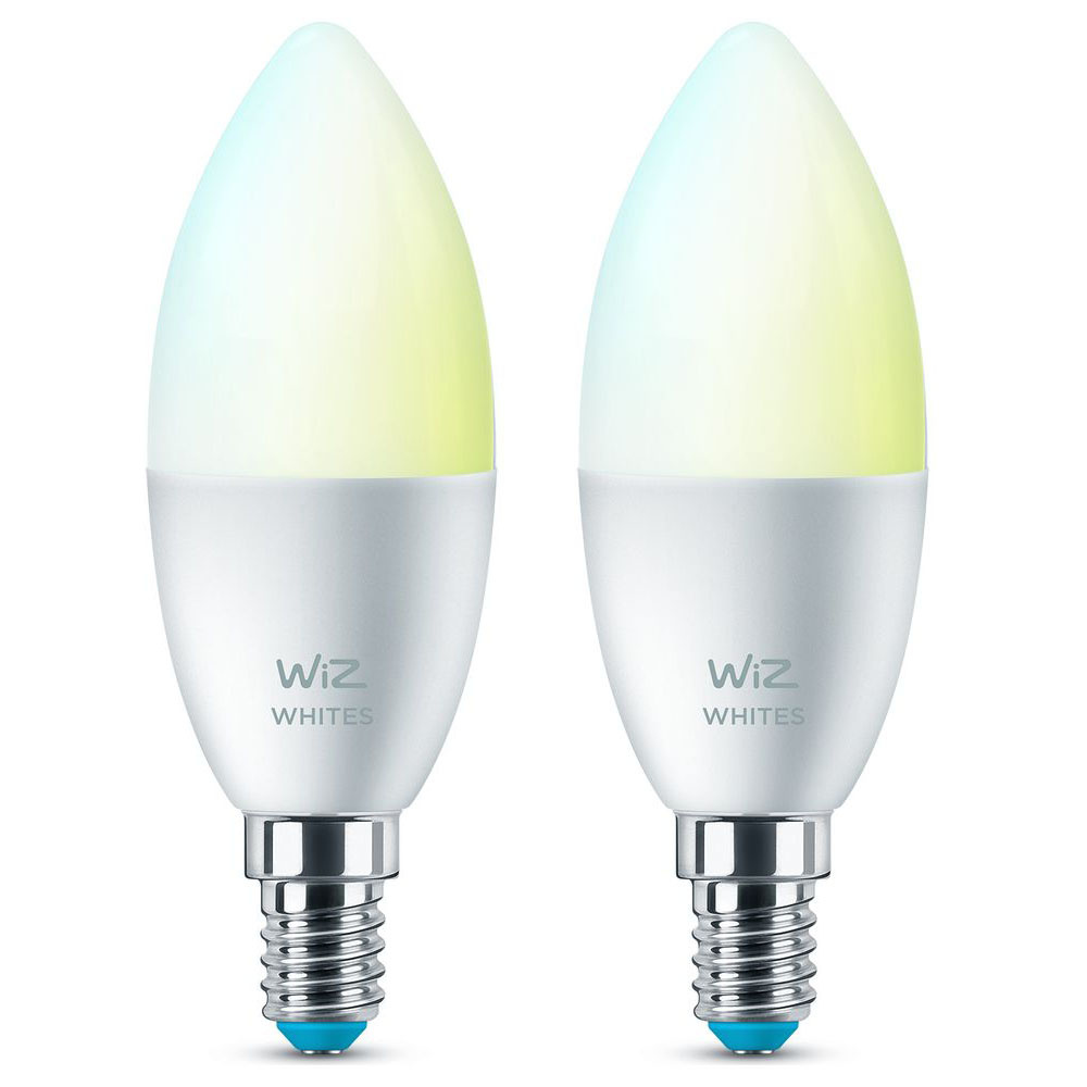 WiZ LED Smart Leuchtmittel in Wei E14 B39 4,9W 470lm 2700-6500K 2er-Pack