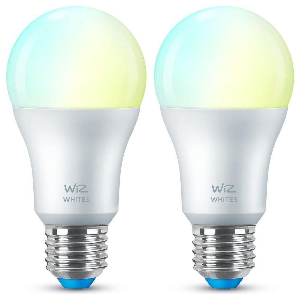 WiZ LED Smart Leuchtmittel in Wei E27 A60 8W 806lm 2700-6500K 2er-Pack