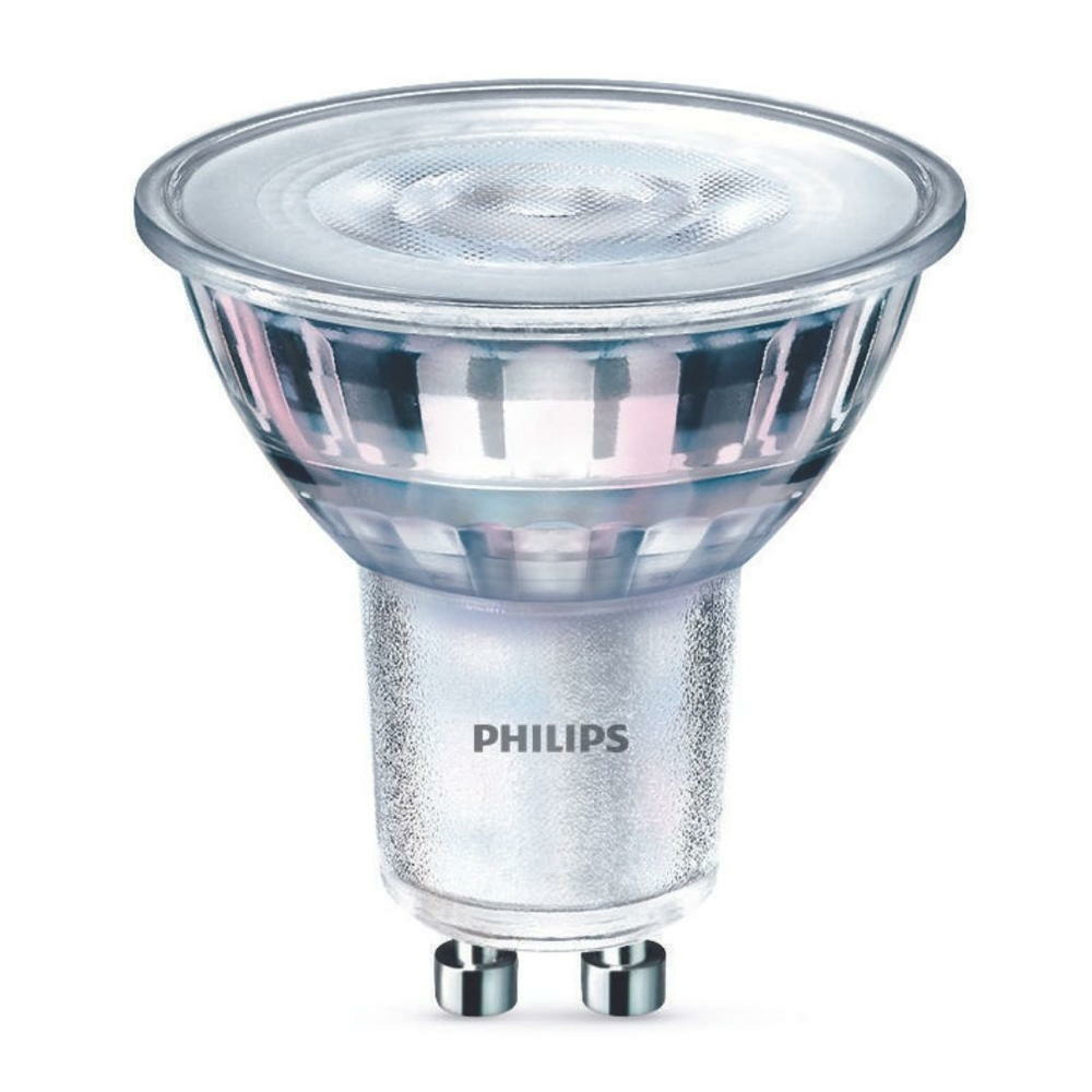 Philips LED Lampe ersetzt 50W, GU10 Reflektor PAR16, klar, warmweiß, 345 Lumen, dimmbar, 1er Pack