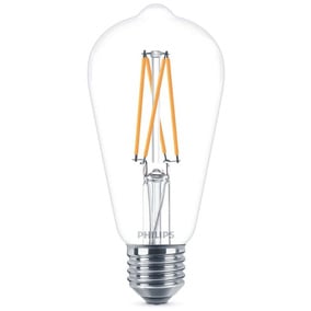 PHILIPS LED Lampe Filament ST64 E27 Birne klar G95 G93 dimmbar 6 und 7 Watt 