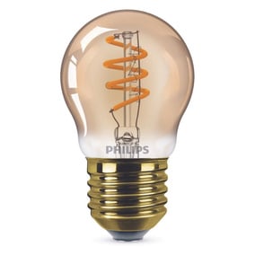 Philips LED Lampe ersetzt 15W, E27 Tropfenform P45, gold,...
