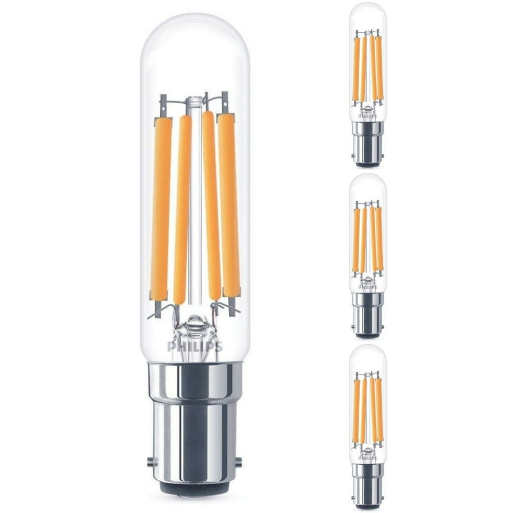 Philips LED Lampe ersetzt 60W, klar, warmwei, 806 Lumen, nicht dimmbar, 4er Pack