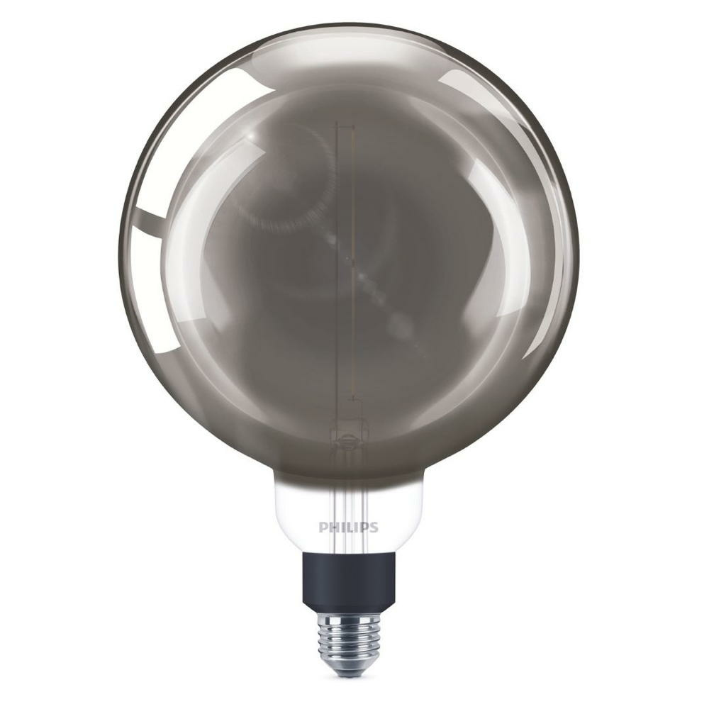 Philips LED Lampe ersetzt 25W, E27 Globe G200, grau, warmwei, 200 Lumen, dimmbar