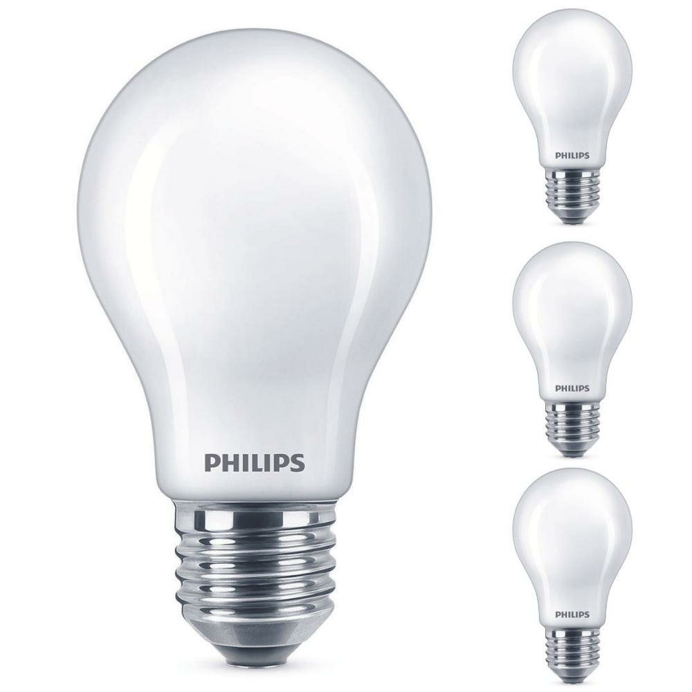 Philips LED Lampe ersetzt 100 W, E27 Standardform A60, wei, warmwei, 1560 Lumen, dimmbar, 4er Pack